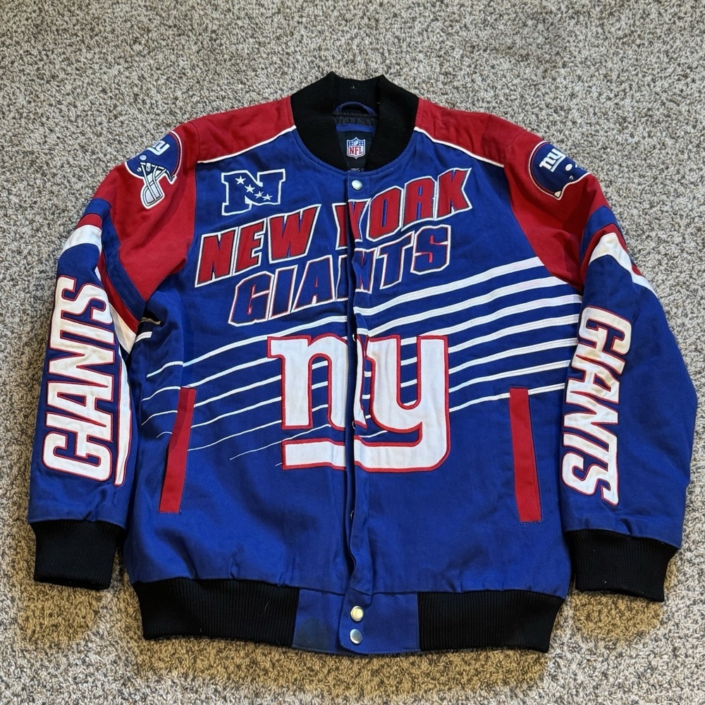 New York Giants NFL Men's Adult Jacket by G-III size XL Heavy Big Logos